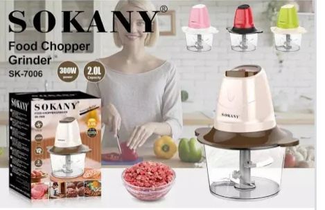 🥩 Electric Food Chopper & Grinder – 2.0L Multi-Function Kitchen Processor (300W)
✔ Powerful 300W motor
✔ Large 2.0L capacity bowl
✔ Sharp stainless steel blades
✔ One-touch easy oper