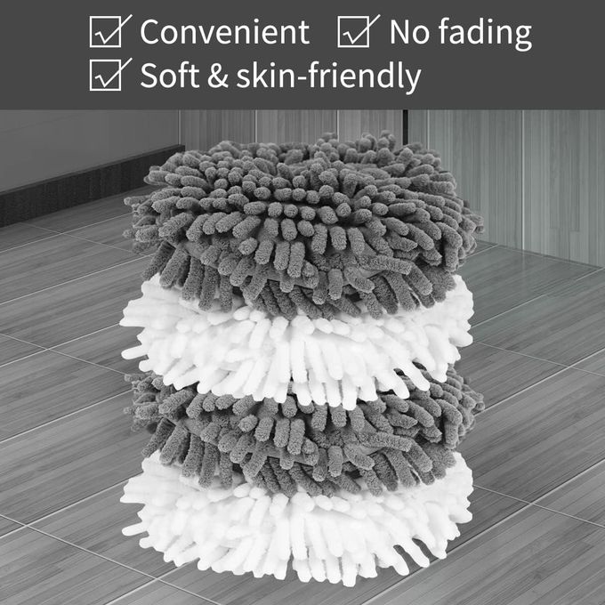 Chenille Hand Towel, Soft Absorbent Microfiber, Hand Drying Towels Ball, Hanging Cleaning Towels, Fast Drying Cloths for Kitchen