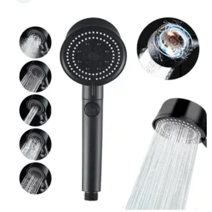 Handheld Shower Head high-pressure water flow multi-functional with 5 unique spray modes Handheld Shower for Bathroom Water Saving Sprayer Shower Head