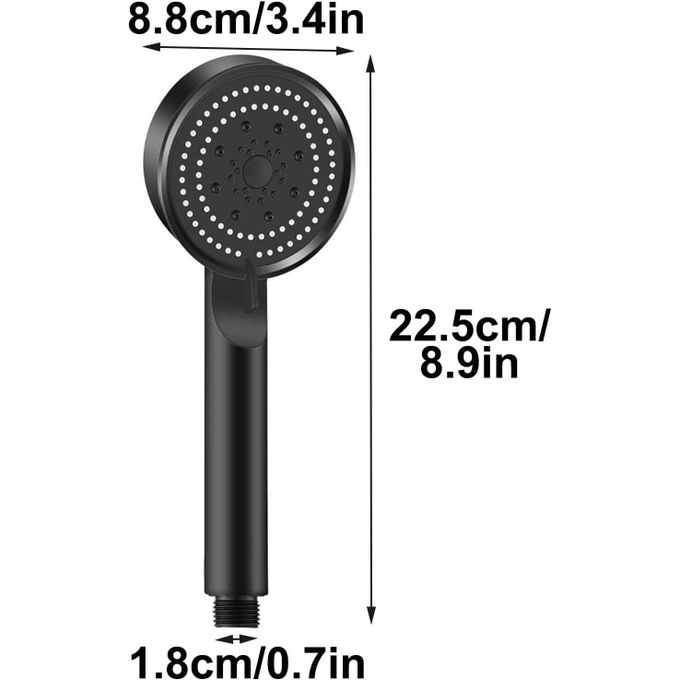 Handheld Shower Head high-pressure water flow multi-functional with 5 unique spray modes Handheld Shower for Bathroom Water Saving Sprayer Shower Head