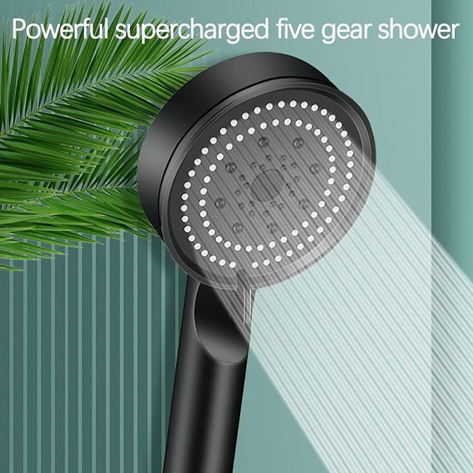 Handheld Shower Head high-pressure water flow multi-functional with 5 unique spray modes Handheld Shower for Bathroom Water Saving Sprayer Shower Head
