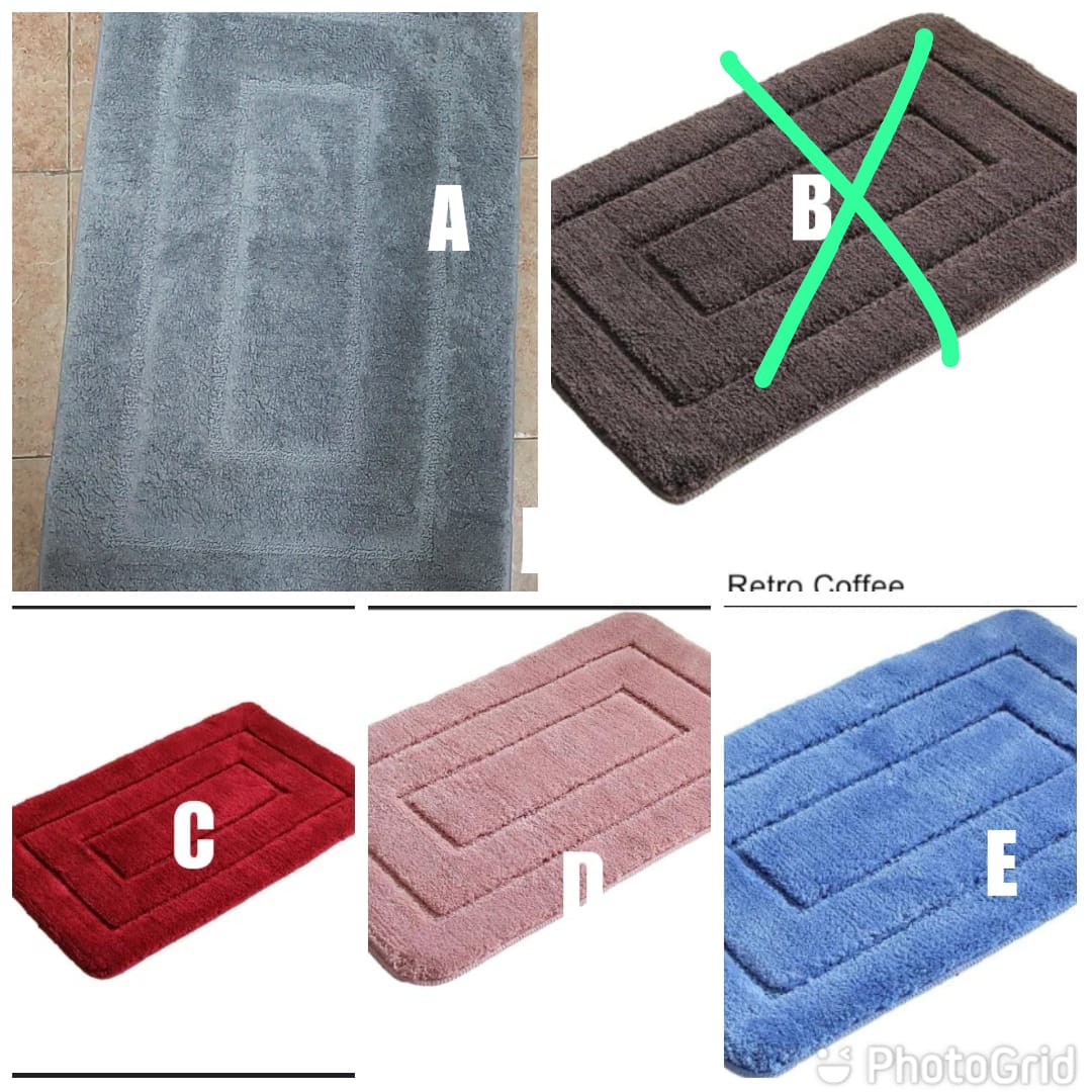 Thickened bathroom absorbent floor, Door, Toilet non slip mat household carpet.
