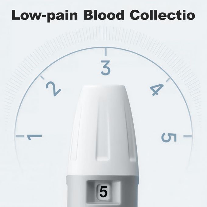 Smart Blood Glucose Meter Accurate Blood Glucose Meter Diabetes Home Blood Glucose Test Kit Blood Glucose Tester with Blood Glucose Meter + 50 Test Strips + 50 Needles + Blood Collection Pen