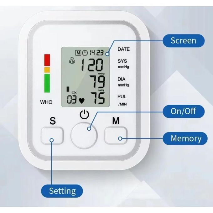 Electric blood pressure monitor, Digital blood pressure monitor, Automatic upper arm BP machine, Home health care device, Electronic blood pressure machine, Arm cuff health monitor,Digital BP checker.