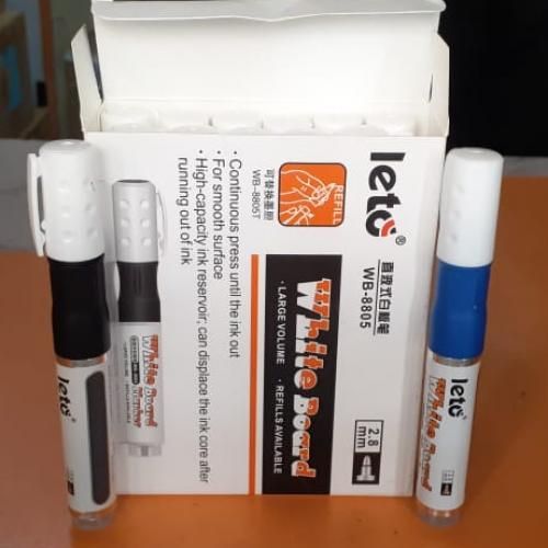 12pc Refillable Whiteboard Markers With Ink Level Indicator