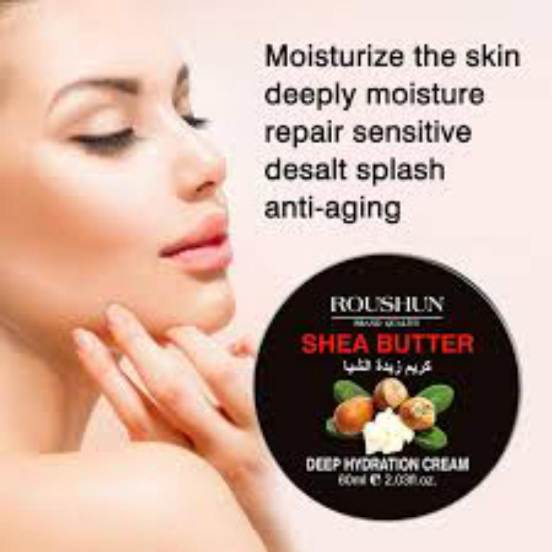 ROUSHUN Shea Butter Cream Moisturizes Skin, Fights Aging, Reduces Wrinkles And Restores Sensitivity.