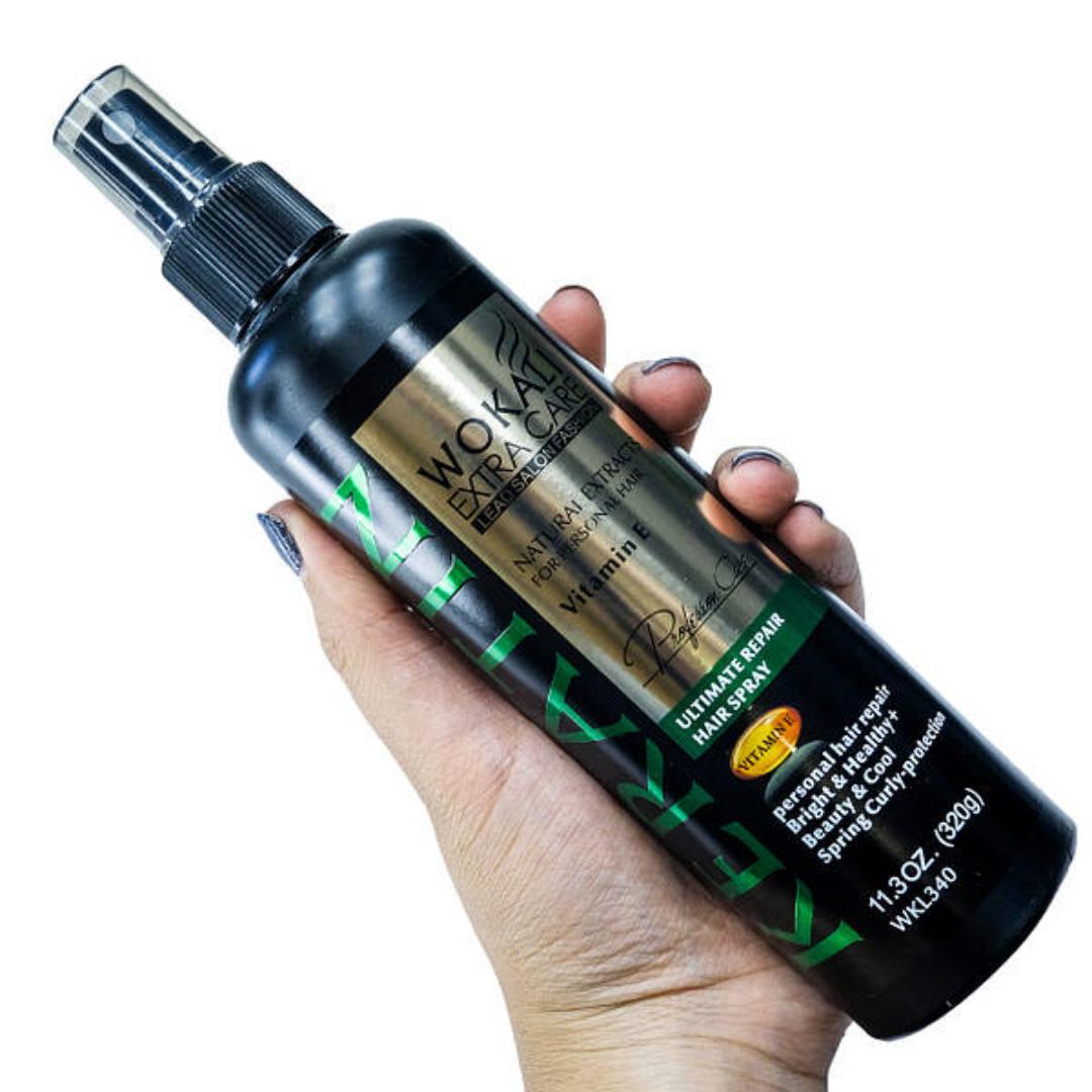 Keratin Extra Care Hair Spray- for Perfect Hair Hold  Can be Used for Spring, Twist, Dreadlocks, Gel and Perfect Hair Styling