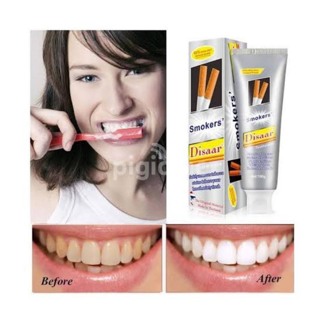 Smokers Toothpaste Removes Tobacco, Tea, Coffee Stains. Eliminates all Odours