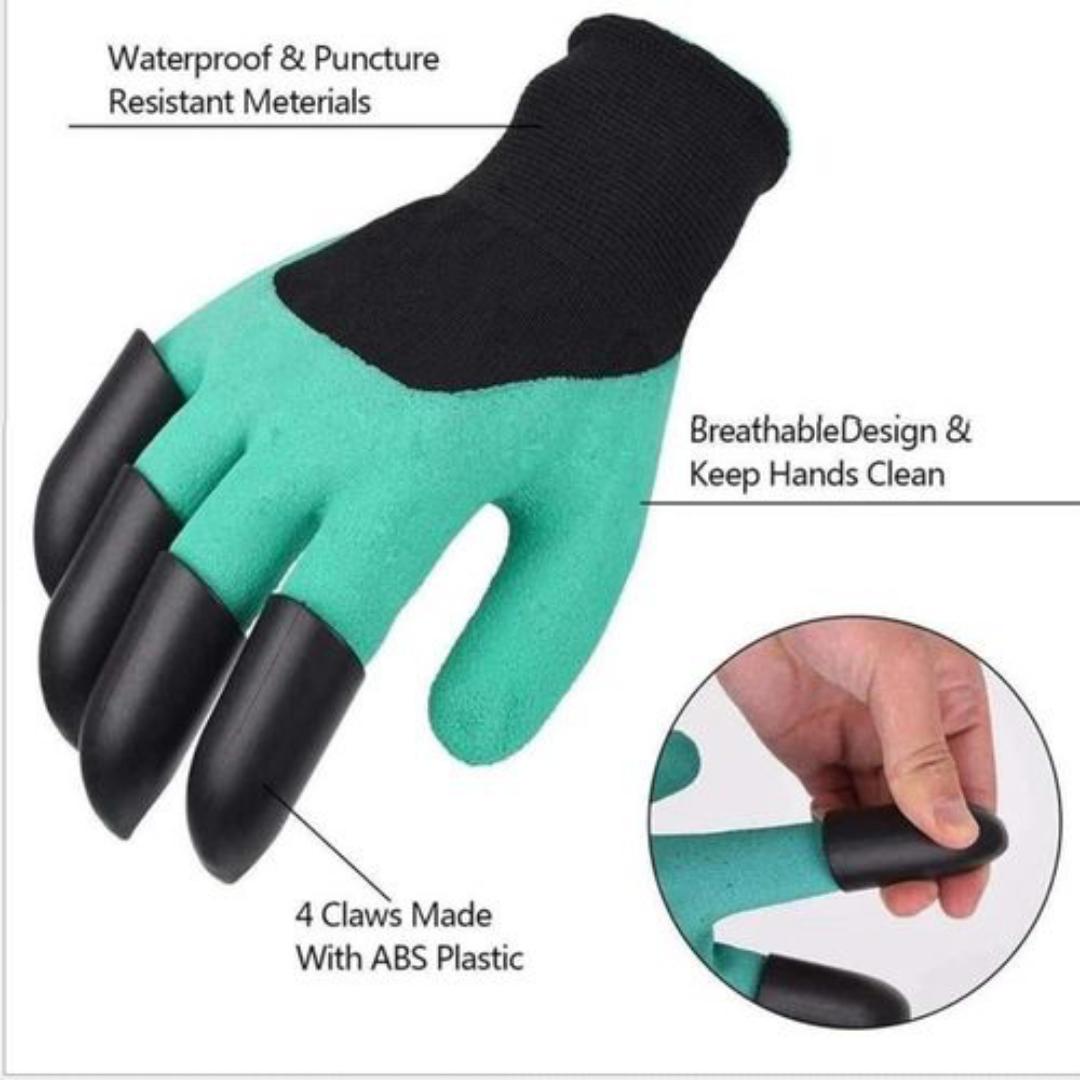 2pcs of Garden Gloves With Claws, Used for Digging and Planting Easily