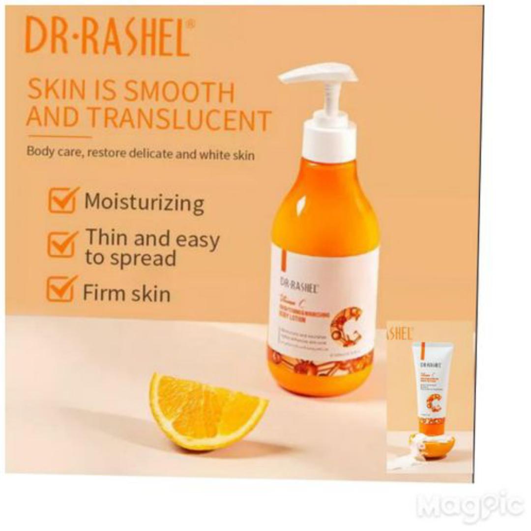 Dr. Rashel 2Pack Vitamin C Brightening & Hydrating Body Lotion with Hand & Foot Cream