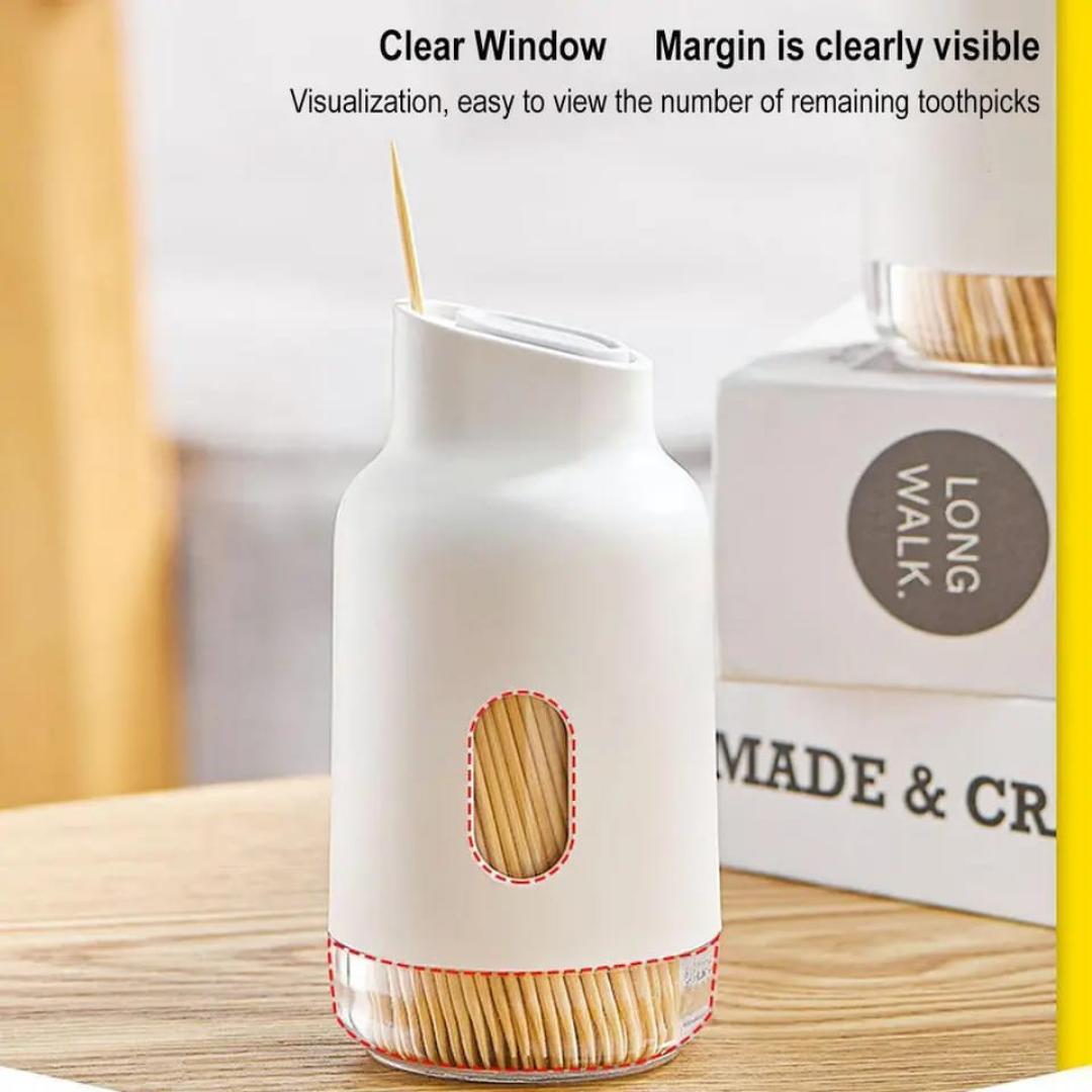 Retractable Toothpick Holder Pop-Up Toothpick Dispenser

+ Free 100pcs  Toothpicks