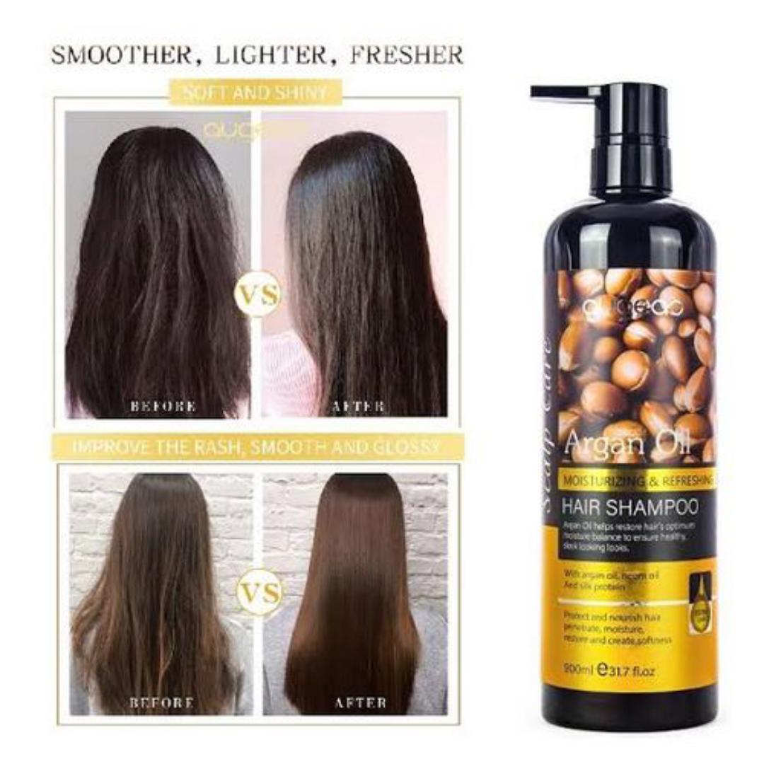 Moroccan Argan Oil Hair Shampoo Anti-Hair Fall Smoothing & Straightening