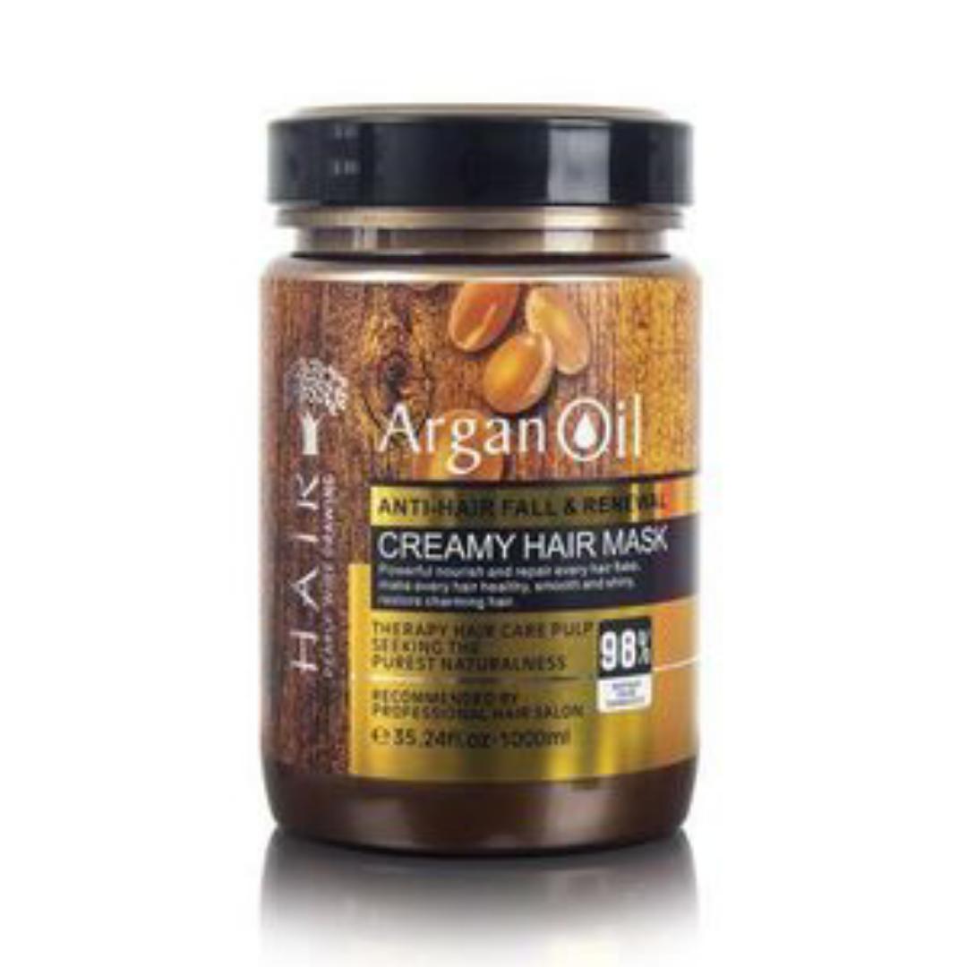 Keratin Argan Oil Anti- Hair Fall And Renewal Creamy Hair Mask Treatment- 1kg