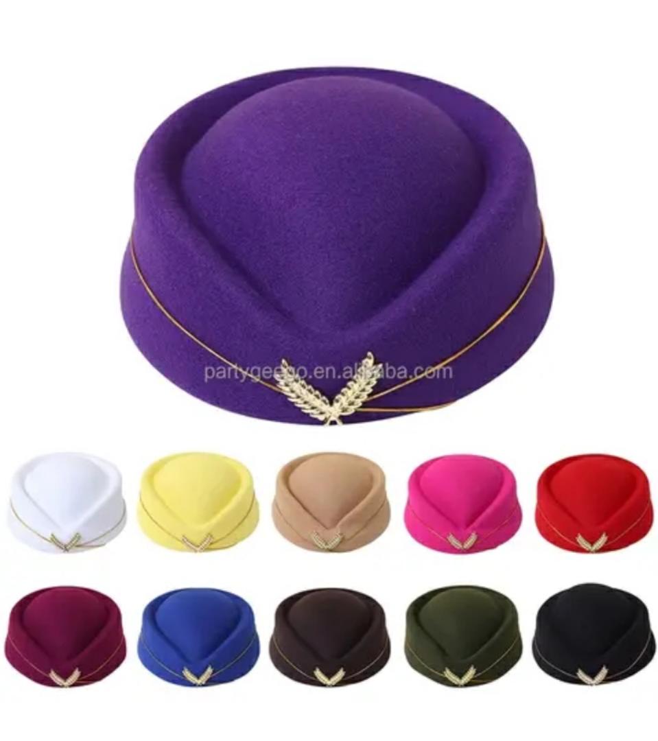 Stewardess Hat Beret Hat Women Air Hostesses Hat