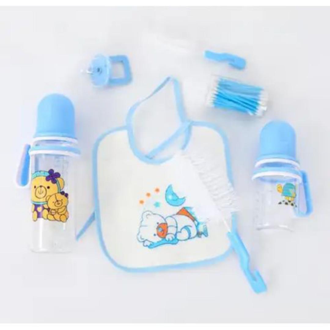 Newborn Milk Bottle 7 Pcs Baby Feeding Set DIY Baby Gift Set