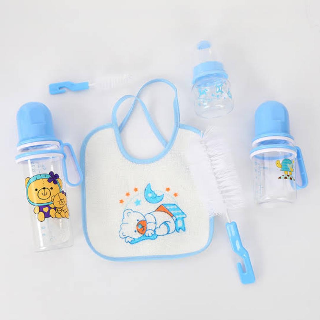 Newborn Milk Bottle 7 Pcs Baby Feeding Set DIY Baby Gift Set