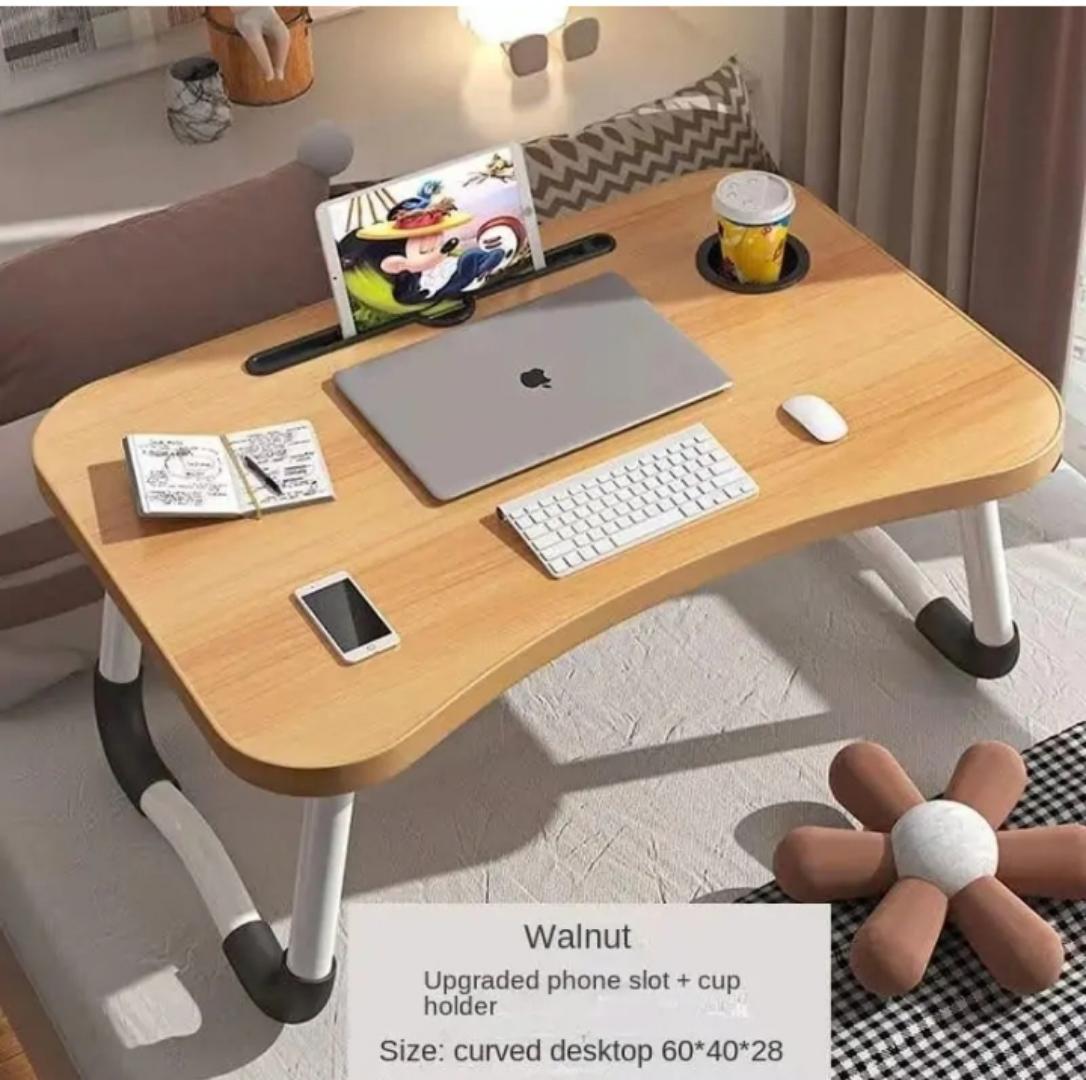 Foldable Portable Computer Laptop Stand Desk Work Study Table Bed Serving Breakfast Table
