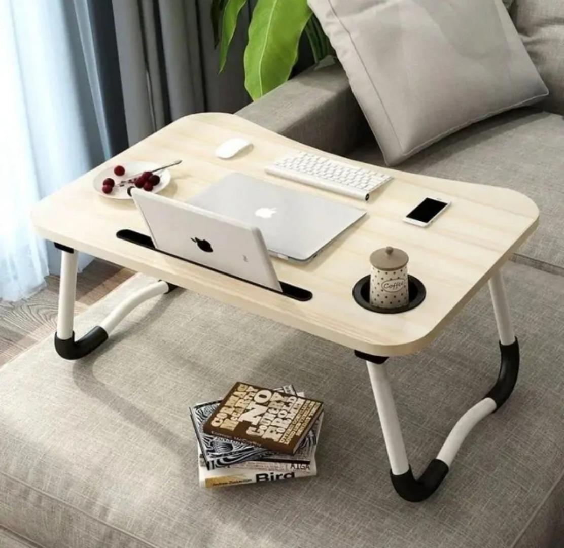 Foldable Portable Computer Laptop Stand Desk Work Study Table Bed Serving Breakfast Table