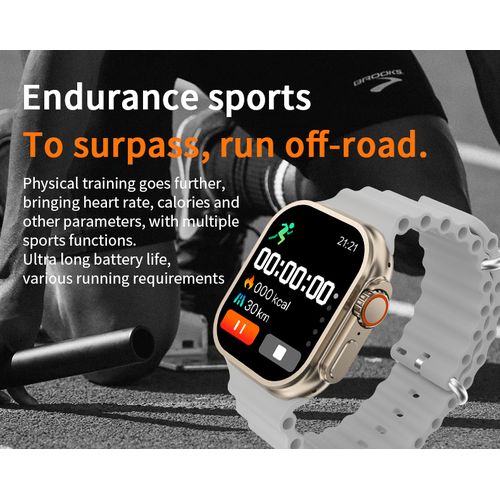 S8 Ultra Max Smart Watch 2.08 Inch, Wireless Charging