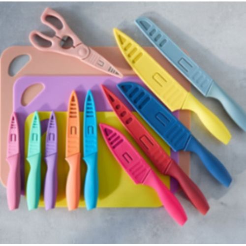 25 PCS Rainbow Chopping Board & Knife Set