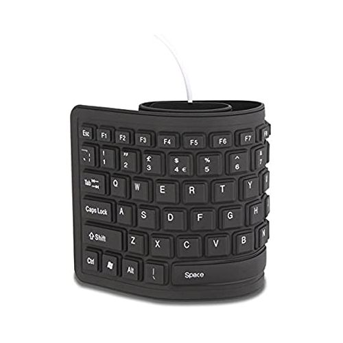 Flexible Computer / Laptop Usb Keyboard - Black