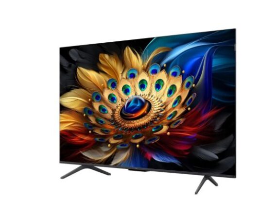 TCL C655 50 inch QLED PRO Smart TV ONKYO 120Hz HDR10+ 32GB Dolby Vision•Atmos Frameless, Bluetooth, Netflix & YouTube (50C655)