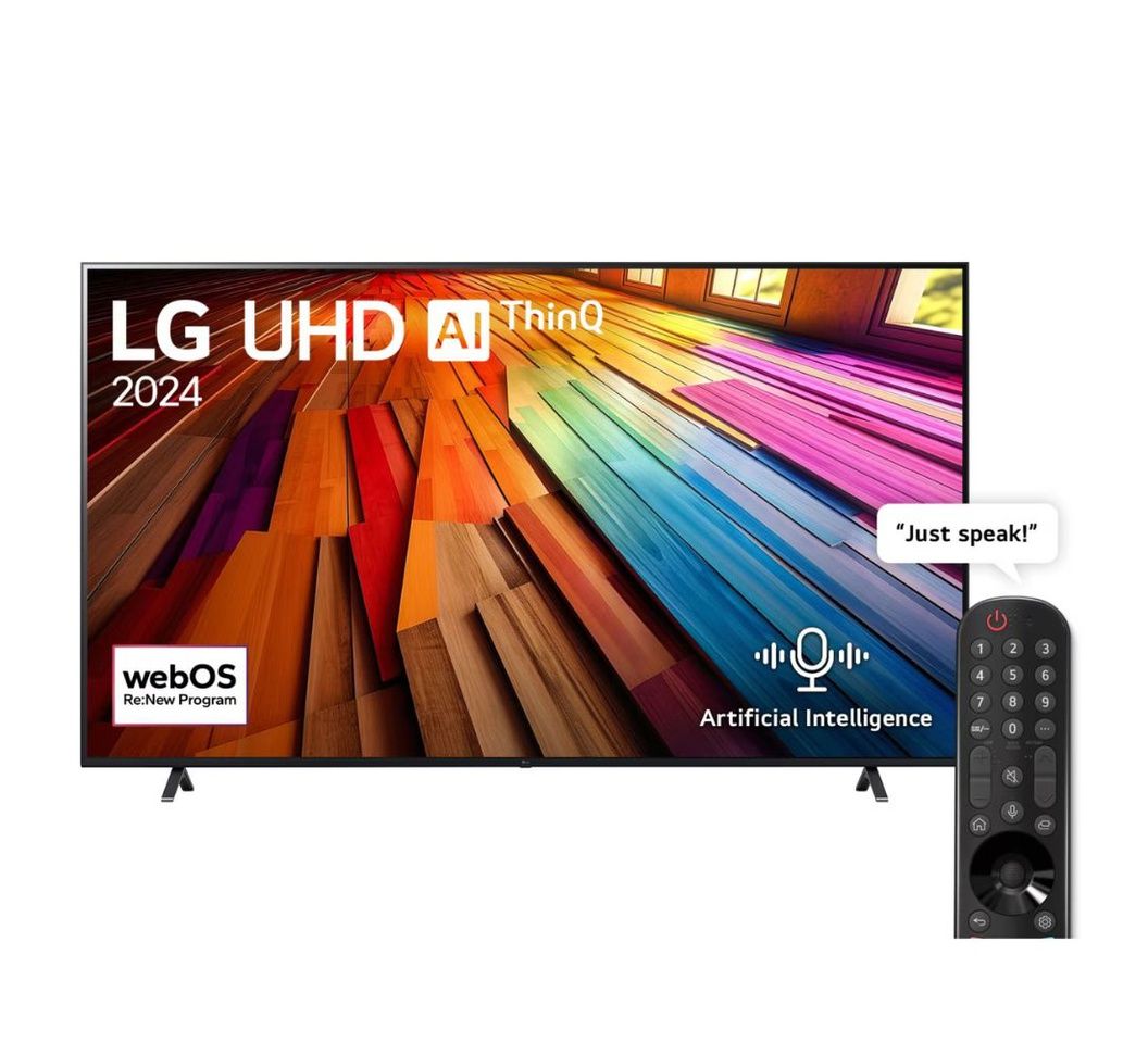 LG 65" 65UT80006LB UHD AI UT80 4K Smart TV AI Magic remote HDR10 webOS24 (2024)