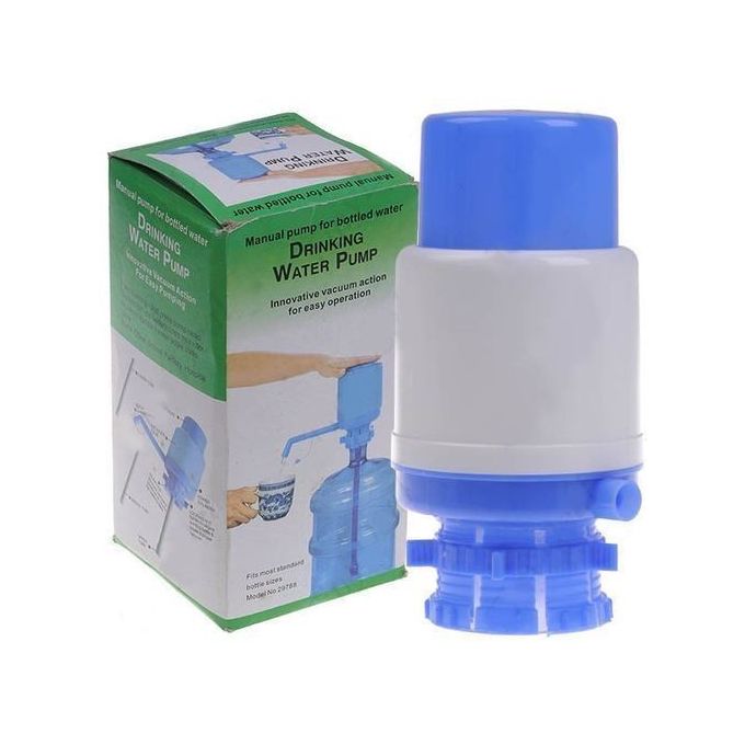 Nunix HandPress Water Dispenser Manual PumpInnovative vacuum action for easy pumping Removable tube for easy cleaning Fits most standard 5-6 gallon water bottles Environmentally Friendly Delivers 8 Ou