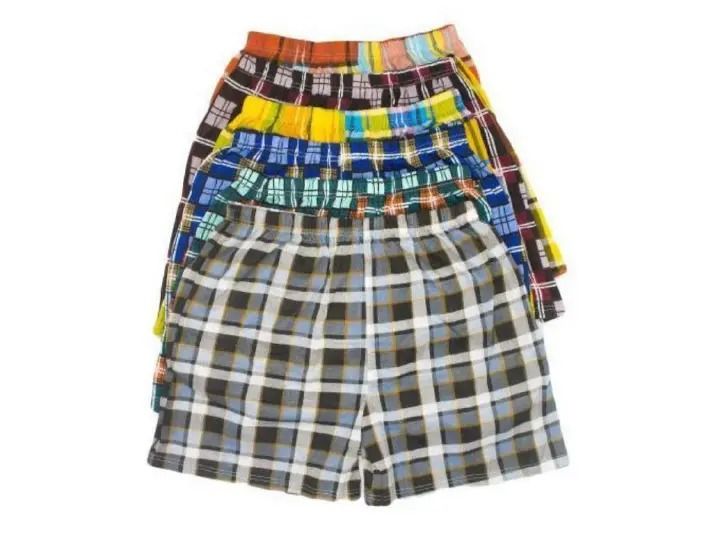 Fashion colourful printed 6Pcs Pure Cotton Checked Men's Boxers – Multicolor for men