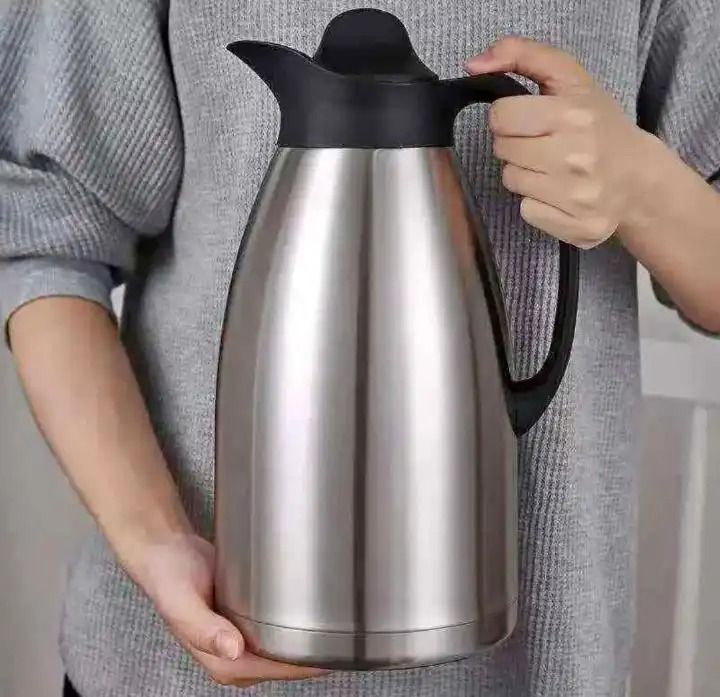 ALWAYS FLASK KEEPS HOT FOR 72HRS ;- ORIGINAL, ELEGANT  AND MODERN VACUUM FLASK Unbreakable Vacuum Thermos Flask - Stainless Steel - Easy to wash and Maintain - SILVER