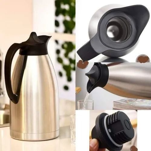 ALWAYS FLASK KEEPS HOT FOR 72HRS ;- ORIGINAL, ELEGANT  AND MODERN VACUUM FLASK Unbreakable Vacuum Thermos Flask - Stainless Steel - Easy to wash and Maintain - SILVER