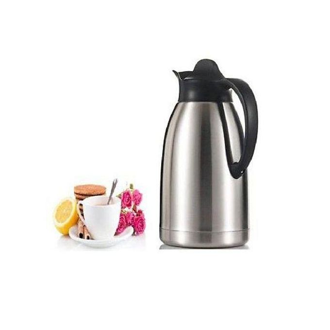 ALWAYS FLASK KEEPS HOT FOR 72HRS ;- ORIGINAL, ELEGANT  AND MODERN VACUUM FLASK Unbreakable Vacuum Thermos Flask - Stainless Steel - Easy to wash and Maintain - SILVER