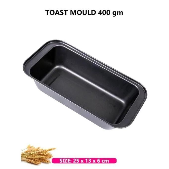 BREAD MOULD  Classic Kitchenware No-Stick Carbon Steel Toast Pan-Bread Mold Pan Baking Tin CK Nonstick coating for easy removal without any unwanted greasing, stain, or getting stuck Allows even heat