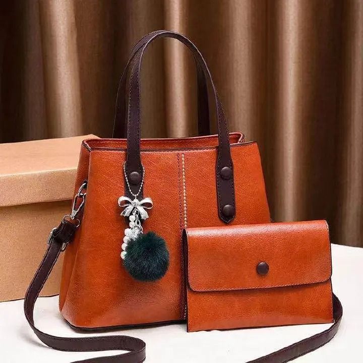 Classy 2-in-1 Ladies Handbags: Elegant Top Handle Bags with Stylish Sling Bag for Fashionable Women