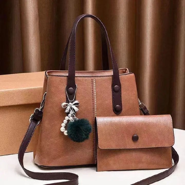 Classy 2-in-1 Ladies Handbags: Elegant Top Handle Bags with Stylish Sling Bag for Fashionable Women