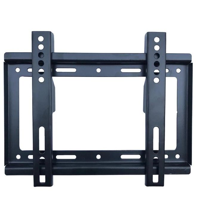 Super Strong 14"-42" TV Flat Panel Wall Bracket Holder Black.Fits TVs 14"-42" Load Capacity 25 KG For Indoor/Outdoor use All Hardware included. Mounts to Wood, Concrete or Metal. 75*75mm,100X100cm