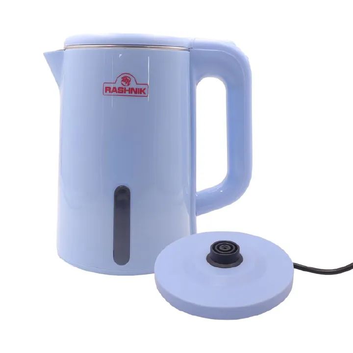 RASHNIK RN-1155 2.3L 1500W Electric Kettle Plastic Insulated Double walled body enablesto keep water hot for Longer Duration Over heat Protection