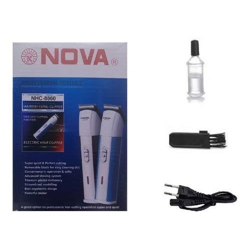 Nova Rechargeable Hair Trimmer Clipper Shaver NHC-8860