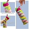 Silicone Collapsible Water Bottles, 500ml Portable Foldable Expandable Water Bottle Sports Cups, Leak Proof Reusable BPA Free, for Outdoor Activities Travel