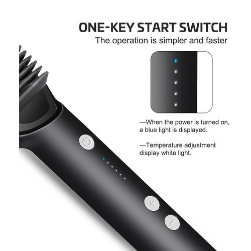 NEW DESIGN ELECTRIC HAIR STRAIGHTENER.2-in-1 Hot-Air Hair Styling Comb Straightener Hair Brush blow dry hair dryer Hot Brush Flat Iron.Children friendly hair straightner,