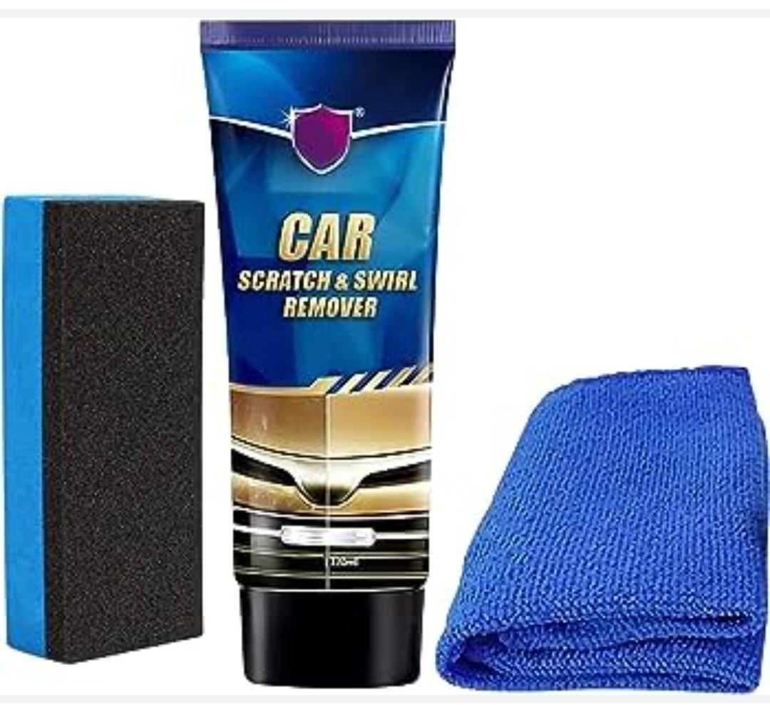 Car scratch and swirl cream remover  Scratch Repair and Swirl Remover - Car Paint Scratch Remover & Restorer Kit with Buffer Pad - Polishing & Waxing Kits