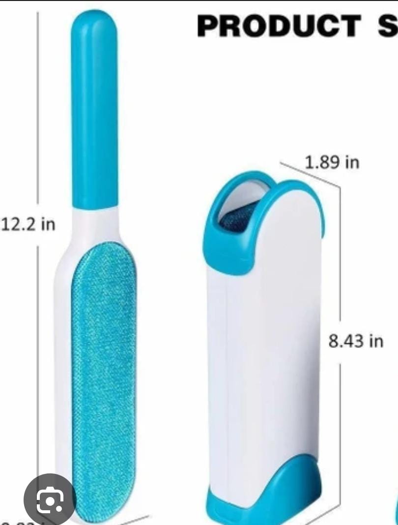 Pet Hair Remover for Clothes: Reusable Dog Cat Fur Lint Removal Brush for Clothes Furniture Couch Carpet Bed Car Seat - Self-Cleaning for Pet Owners (Fresh Blue, 1 Pack)