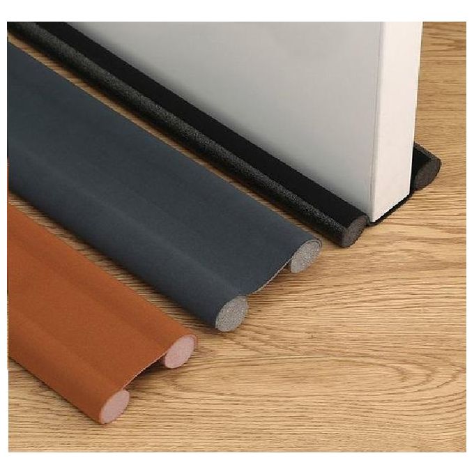 Under Door Draft Stopper for Bottom of Doors Black Door Blocker Noise ReducerLight Cold Air Guard Breeze Sound Proof Door Sweep Weather Stripping Door Seal Insulation Strip Gap Filler