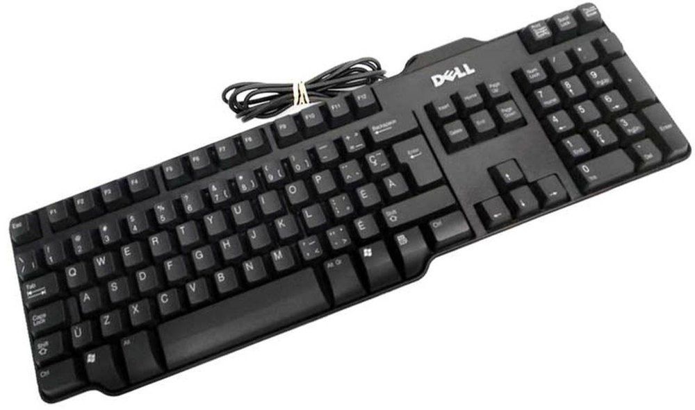 Black Dell Wired Keyboard