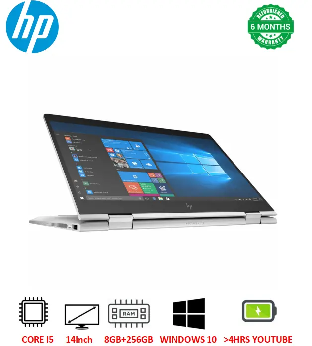 {Touchscreen} Refurbished  HP EliteBook x360 830 G6 Intel Core i5 8th Gen 8GB RAM 256GB SSD 13.3 Inch FHD Touchscreen Display Refurbished Laptops Refurbished Computer Notebook