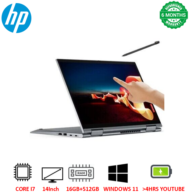 {Free ThinkPad Stylus Pen} Boxed Refurbished Lenovo ThinkPad X1 Yoga X360  Intel Core i7 8th Gen 16GB RAM 512GB SSD 14 Inch FHD 2IN 1 Convertible Laptop Multi-Touch Display Refurbished Laptop Computer