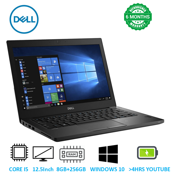 [free mouse] Refurbished Dell Laptop Dell Latitude 7280 INTEL CORE i5 - 6300U @ 2.50GHz | 8GB RAM | 256GB SSD | Refurbished Laptop Computer windows 11