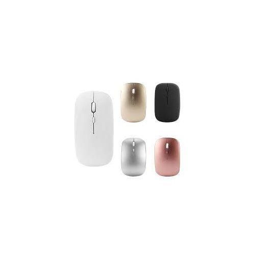 Wireless Rechargeable Mouse with Bluetooth and USB Dongle, Silent and Slim without click sound.
