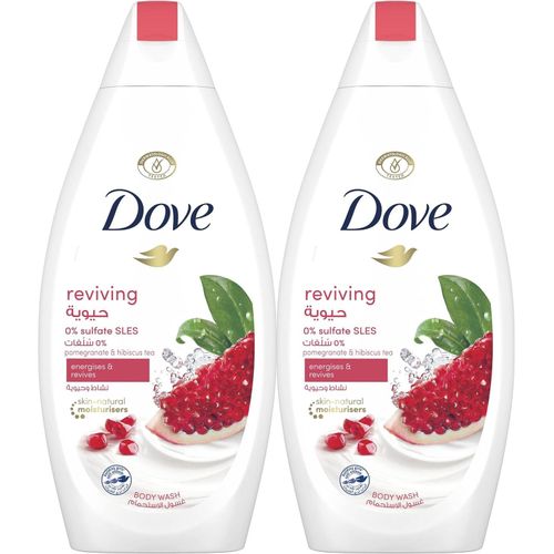 Dove Body Wash for Softer, Smoother Skin with Pomegranate and Hibiscus Tea Sulfate-free Body wash-500 ml