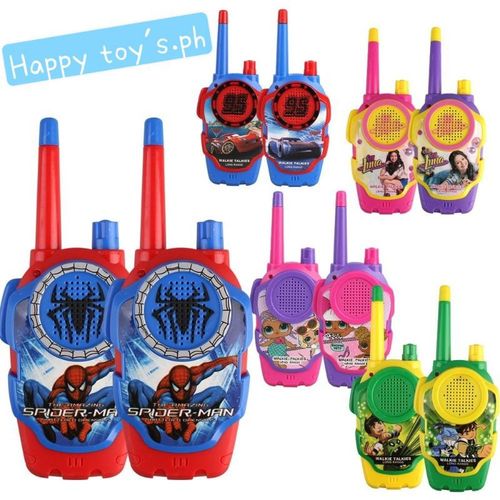 2 Pieces Electronic Walkie Talkie - Two-way Radio For Kids.Funny two way radio toy for kids children outdoor play This kids walkie provides 100 meters communication range Easy to use, kids can talk